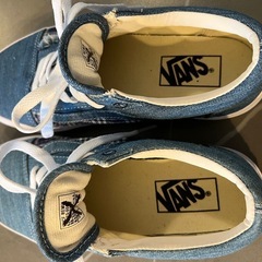 【未使用】　vans スニーカー　デニム生地　ローカットスニーカーの画像