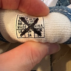 【未使用】　vans スニーカー　デニム生地　ローカットスニーカーの画像