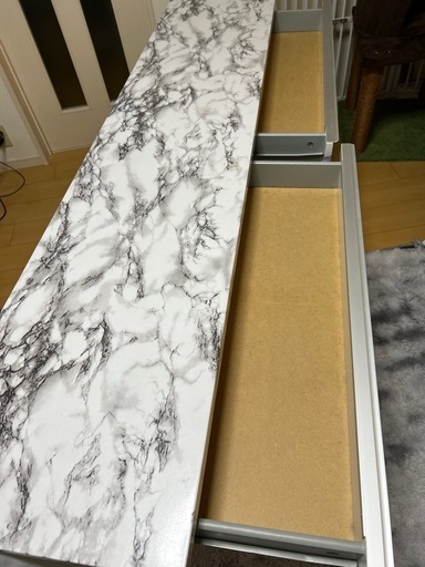 受け渡し予定者様決定しました☘️カウンターデスク☘️引出し付き☘️値引き中