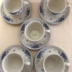 【未使用・美品】★昭和レトロ★SANGO CHINA★カップ&ソ－サ－5客セットの画像