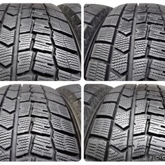 バリ溝❗️195/65R15❗️DUNLOP WINTERMAXX WM02❗️ 2021/2022年❗️8～8.5分山❗️スタッドレス❗️の画像