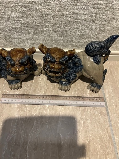 シーサー　狛犬　陶器　置物　魔除