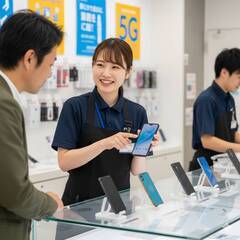 😍未経験可／短期バイト【高単価📱日給最大2万円✨】携帯販売スタッフ募集！🔥の画像