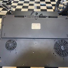 【リサイクルサービス八光】2019年製　アイリスオーヤマ  2口IHコンロ ブラック IHK-W12-B　スタンド付きの画像