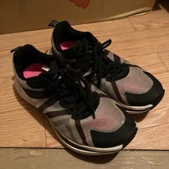 スニーカー通気性、快適、軽量スニーカー履きやすい！数回着用品、現状品！の画像