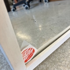 K2511-072 全身鏡 姿見 ミラー ホワイト キズ汚れ有りの画像