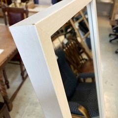 K2511-072 全身鏡 姿見 ミラー ホワイト キズ汚れ有りの画像