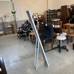 K2511-072 全身鏡 姿見 ミラー ホワイト キズ汚れ有りの画像