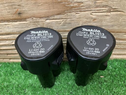 【SIW】makita マキタ JV100DW 10.8V充電式ジグソー バッテリー2個、充電器付き【中古動作品】