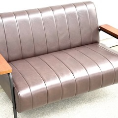 A647J◇美品✨ニトリ◇2人掛けソファ(Nシールド ステイン2KD DBR)の画像