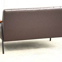 A647J◇美品✨ニトリ◇2人掛けソファ(Nシールド ステイン2KD DBR)の画像