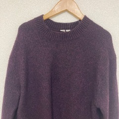 UNIQLO セーター/Tシャツ 濃い紫色 サイズMの画像