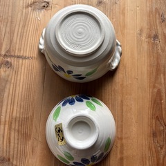 【未使用】耐熱食器　蓋が茶碗に早替わり　手作り民芸鍋の画像