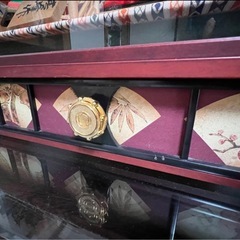 雛人形 本仕立 ガラスケース ライト オルゴール付き 清峰 お雛様 親王飾の画像