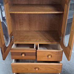 【リサイクルショップどりーむ天保山店】No.4875　食器棚　写真参照🎵　コンパクトサイズ　1人暮らしに最適🎵の画像