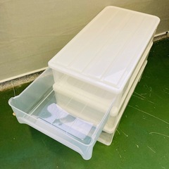 天馬　プラスチック　収納ケース　引出し式　3個セット　衣装ケース　押入れ収納の画像