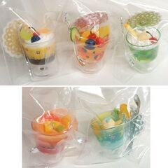 ミニチュア トイズスピリッツ レトロデザート グラスマスコット 1＆2 計10種セット　ミニフィギュア カプセルトイ　☆ PayPay(ペイペイ)決済可能 ☆ 札幌市 豊平区 平岸 平岸店の画像