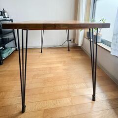 LOWYA ダイニングテーブル 120cm 引取限定の画像