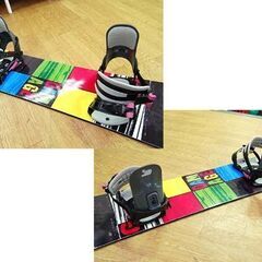 148cm ジェネリクス スノーボード バインディング付き DAMAGE ブラック系 GENERICS 札幌市 清田区 平岡の画像