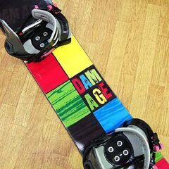 148cm ジェネリクス スノーボード バインディング付き DAMAGE ブラック系 GENERICS 札幌市 清田区 平岡の画像