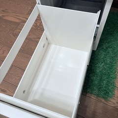 💎《お買い得✨1200円》清潔感ホワイトの3段デスクワゴン🤍【美品】の画像