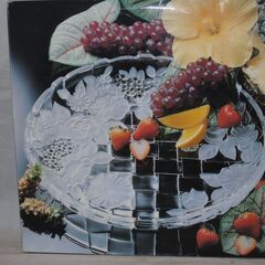 [1675J] SOGA ガラス 大皿 直径30cm SONW FLOWER NAPOLI の画像