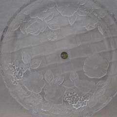 [1675J] SOGA ガラス 大皿 直径30cm SONW FLOWER NAPOLI の画像