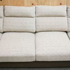 ≪zyt2529ジ限≫ 6人掛けソファ 総幅390cm　マルイチセーリング Simple Style バリエッタ 日本製 6連ソファ/３分割/バイカラー/応接/待合/中古家具/宮城県仙台市 71023-15の画像