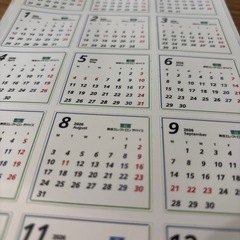 カレンダー　シール　の画像
