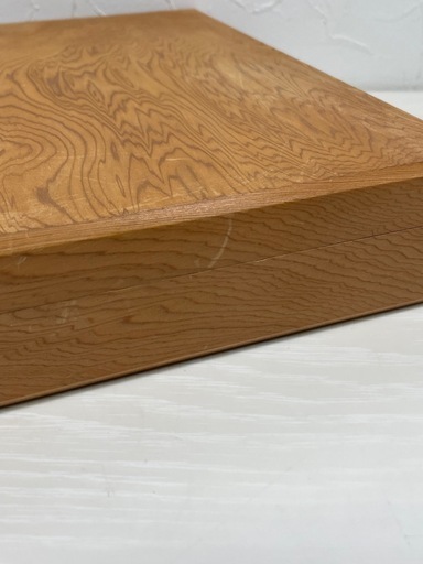 ●■★世界遺産銘木屋久杉細工・文箱  書箱 道具箱 小物入れ  文房具 天然木 工芸品（株）さつま民芸商事【21.6×26.6×5.2cm】