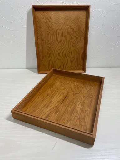 ●■★世界遺産銘木屋久杉細工・文箱  書箱 道具箱 小物入れ  文房具 天然木 工芸品（株）さつま民芸商事【21.6×26.6×5.2cm】