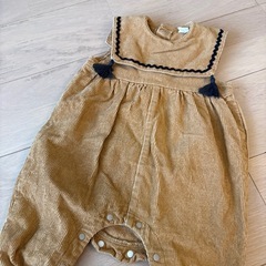 80サイズロンパース、帽子セット　プティマイン　cottoliの画像