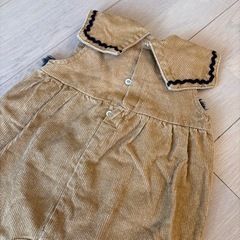 80サイズロンパース、帽子セット　プティマイン　cottoliの画像