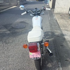 gn125hホワイト実働エンジン好調自賠責10年10月まで。の画像