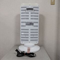 山善 YAMAZEN 電気ストーブ DBC-J121(W) twinheat+ ツインヒートプラス カーボンヒーター・シーズヒーター 首振り機能の画像