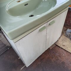 未使用！洗面化粧台　早い物勝ち　ジャンクの画像