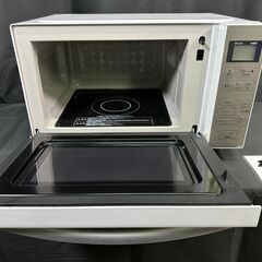 【動作保証あり】Haier ハイアール 2021年 JM-FH18H(S) 18L フラット 電子レンジ【管理KRD406】の画像