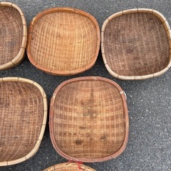 竹籠　竹かご　ザル　農具　1点550円　中古品　の画像