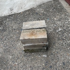 レンガサイズのコンクリートブロック6個の画像