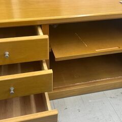 ★リユースのサカイ千葉中央店★ カリモク テレビ台 ブラウン H48×D45×W87 クリーニング済み TC5251の画像