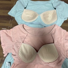 パジャマ　半袖　ハーフパンツ　Mサイズ　カップ付き　2着の画像