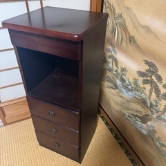 木製ラック 棚 サイドチェスト 和簞笥の画像