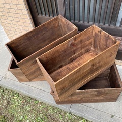 りんご箱　ワックス加工済み　収納 物入れの画像