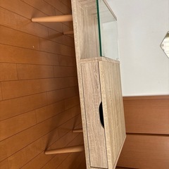 🌿LOWYA ロウヤ ガラス天板付きセンターテーブル（ナチュラル）の画像