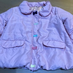 アウター 女の子 150cm ピンク 中綿コート 防寒の画像