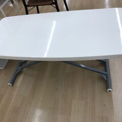 ★ジモティ割引あり★【リユースのサカイ野々市店】A-478　ローテーブル 白 120(幅)×60(奥行き)×54(高さ)cm ※クリーニング済みの画像