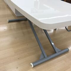 ★ジモティ割引あり★【リユースのサカイ野々市店】A-478　ローテーブル 白 120(幅)×60(奥行き)×54(高さ)cm ※クリーニング済みの画像