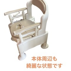 安寿 ポータブルトイレ FX-CP 最大100kg NO.591の画像