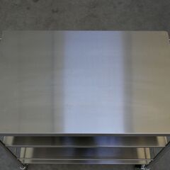 ≪zyt2530ジ≫ IKEA/イケア 家庭用キッチンカート ステンレスワゴン FLYTTA/フリッタ 501.706.36 おしゃれ/作業台 71029-10の画像