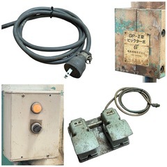 ◯手渡し/近隣配達のみ 動作品 亀倉精機 電動油圧パンチャー ビッグターボ GP-II型 GP-2 100V 丸/角パンチダイス多数 中古 ジモティ姫路の画像